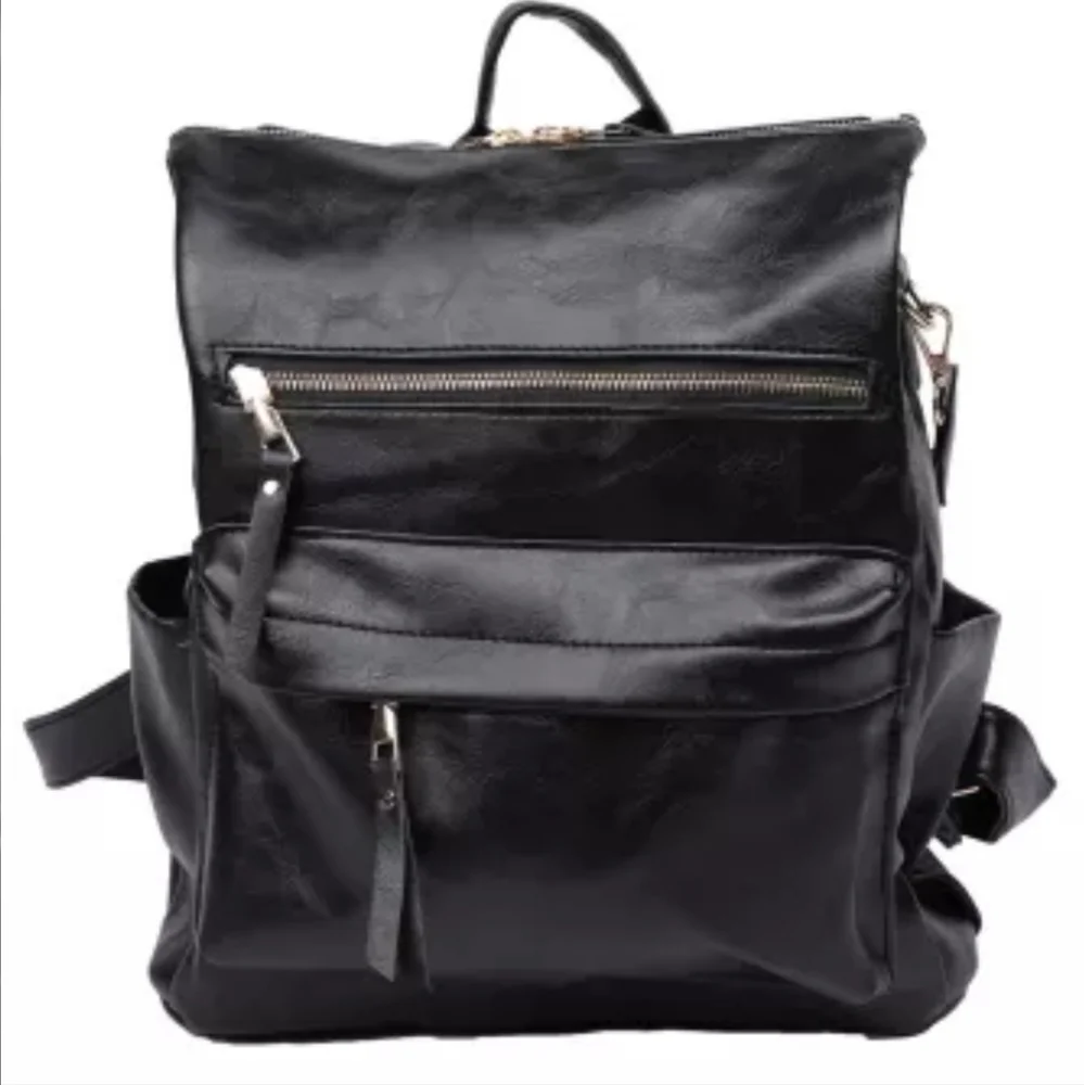 1 left😄New faux leather versatile backpack - Picture 4 of 15